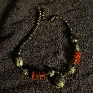 Multi color red, silver, black, white